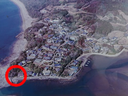 住んでいた家は台風で全壊 岬の先端に家がありました H6.1.15撮影